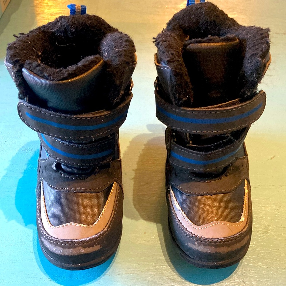 Kids Winter Boots - Black and Brown